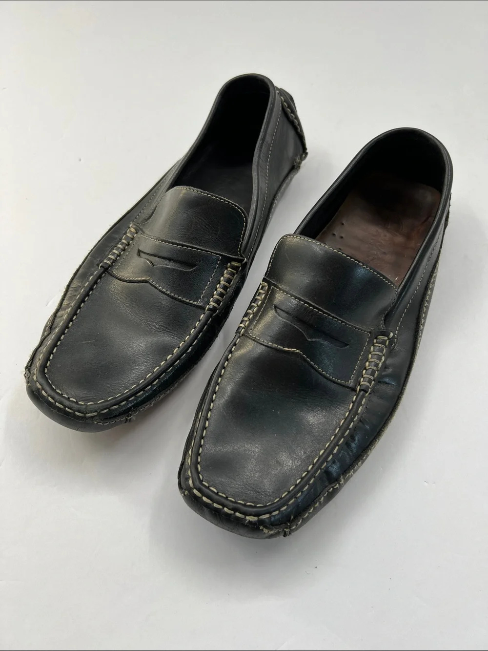 Clarks Leather Penny Loafer Driving Mocs